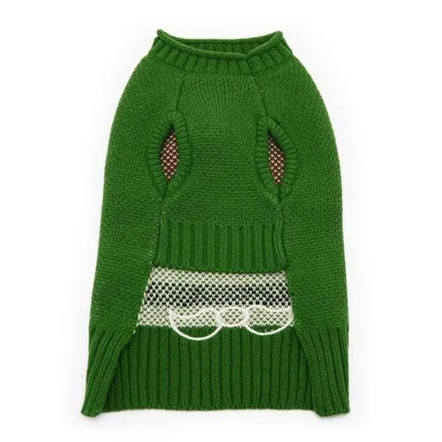 Santa Face Sweater - Green