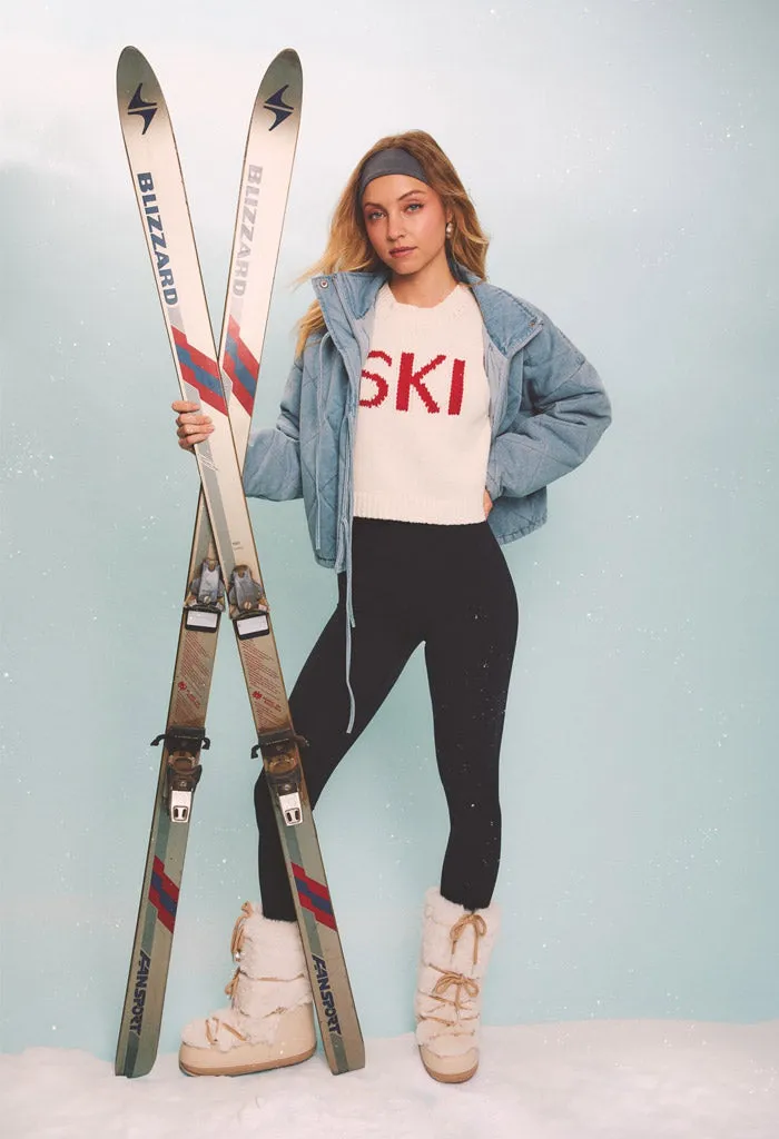 Ski Sweater-Candy Red