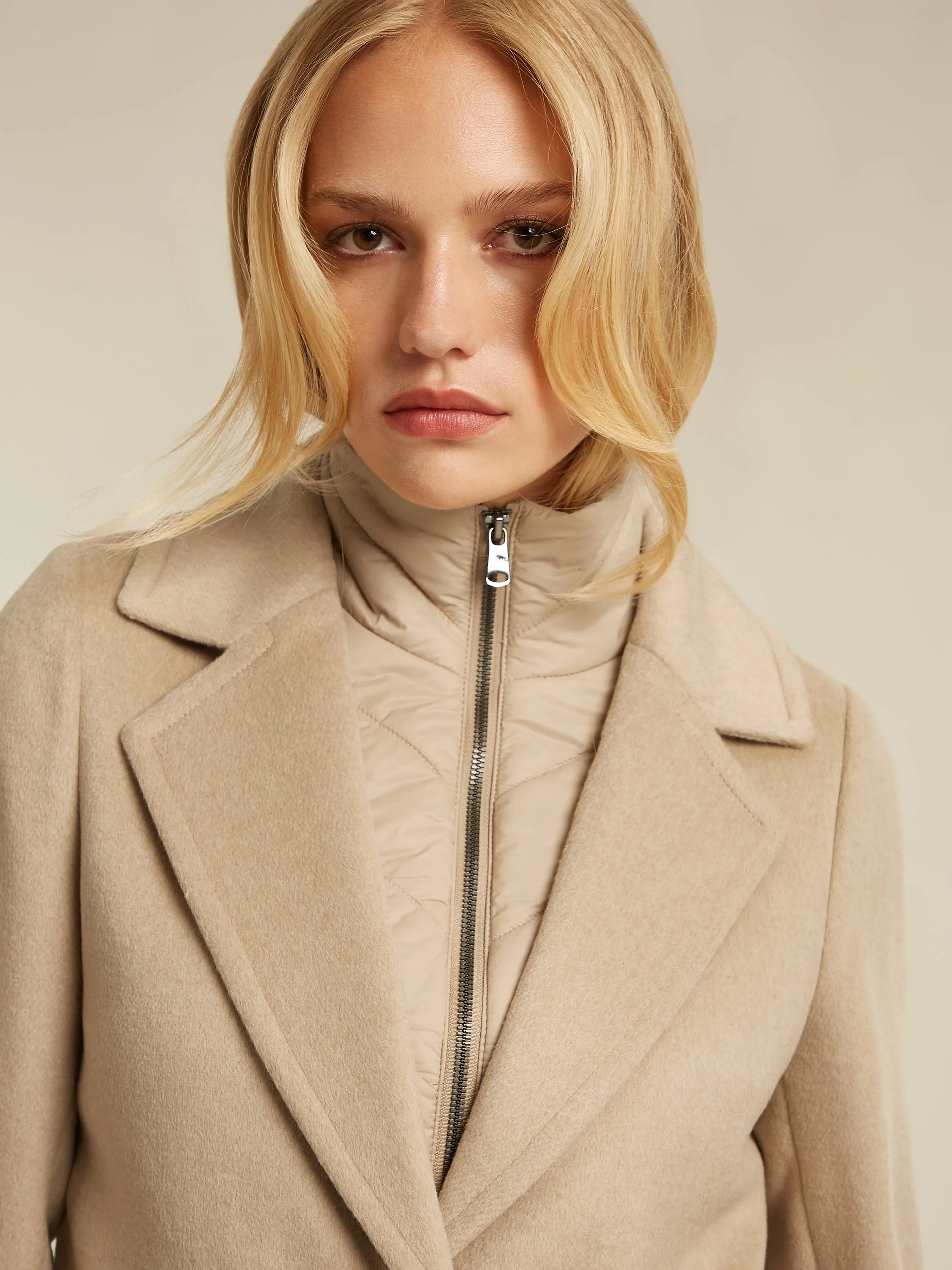 Skylar coat - Sand heather