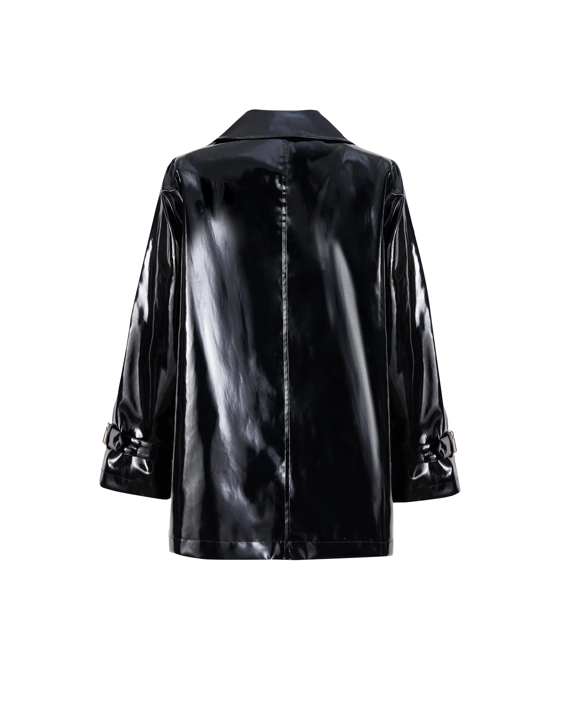 Slicker Trench Jacket - Black