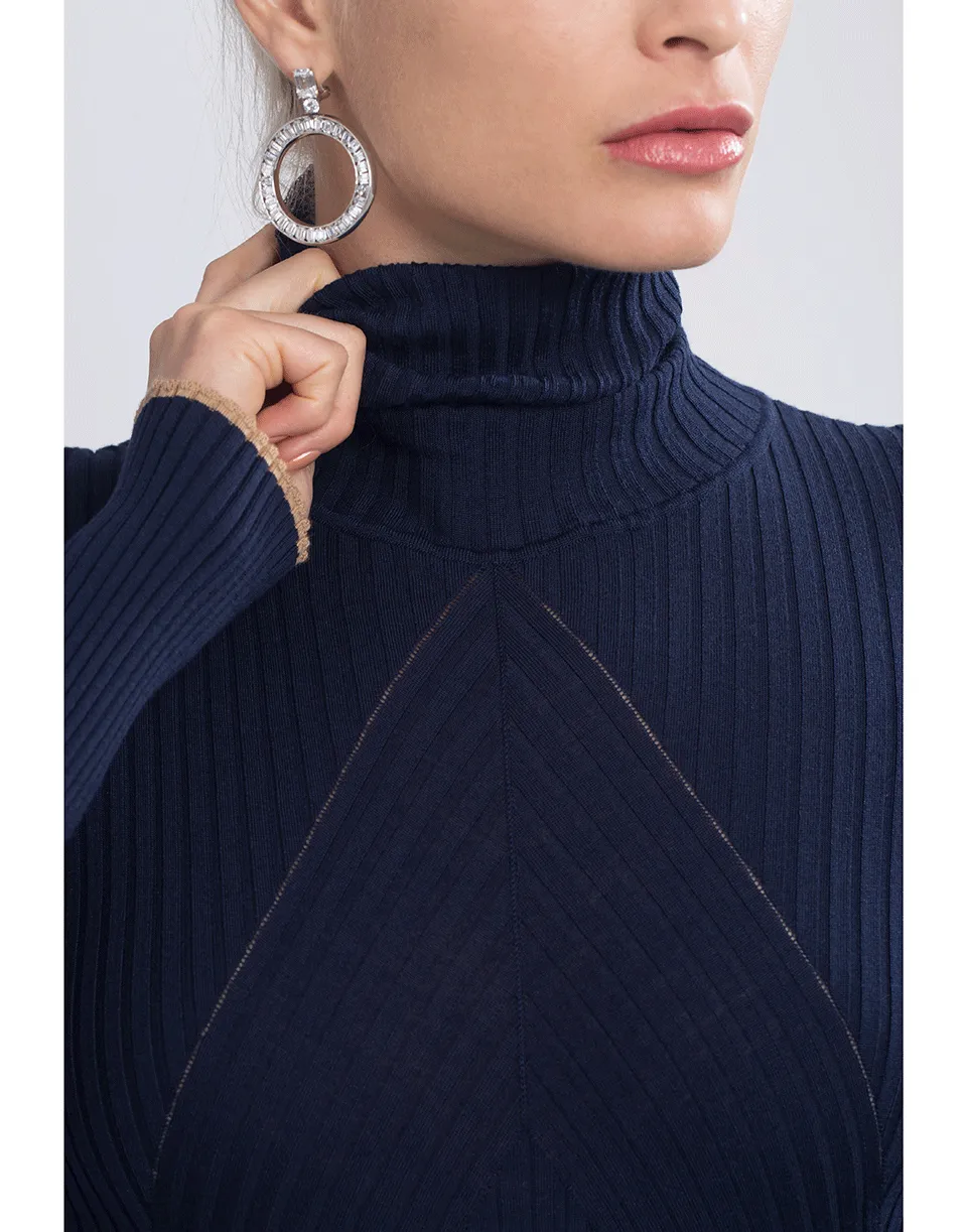 Slim Polo Neck Sweater