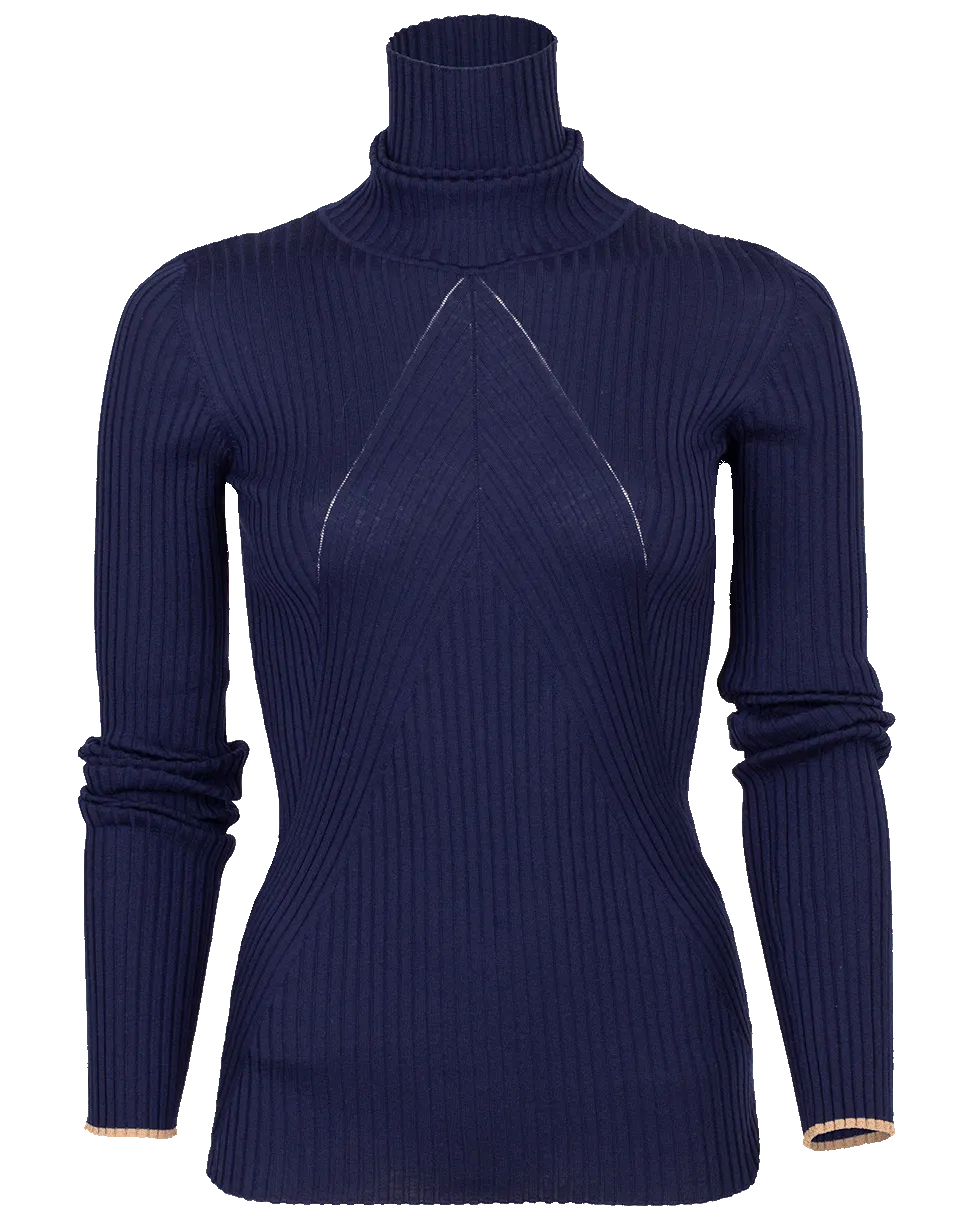 Slim Polo Neck Sweater