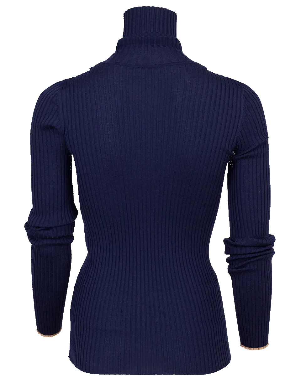 Slim Polo Neck Sweater