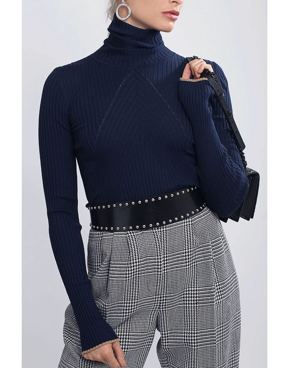 Slim Polo Neck Sweater