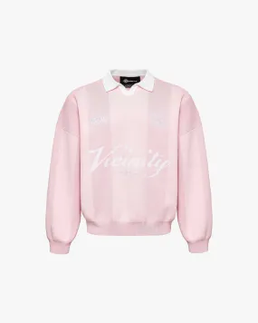 SPORTS TEAM JERSEY KNIT PINK