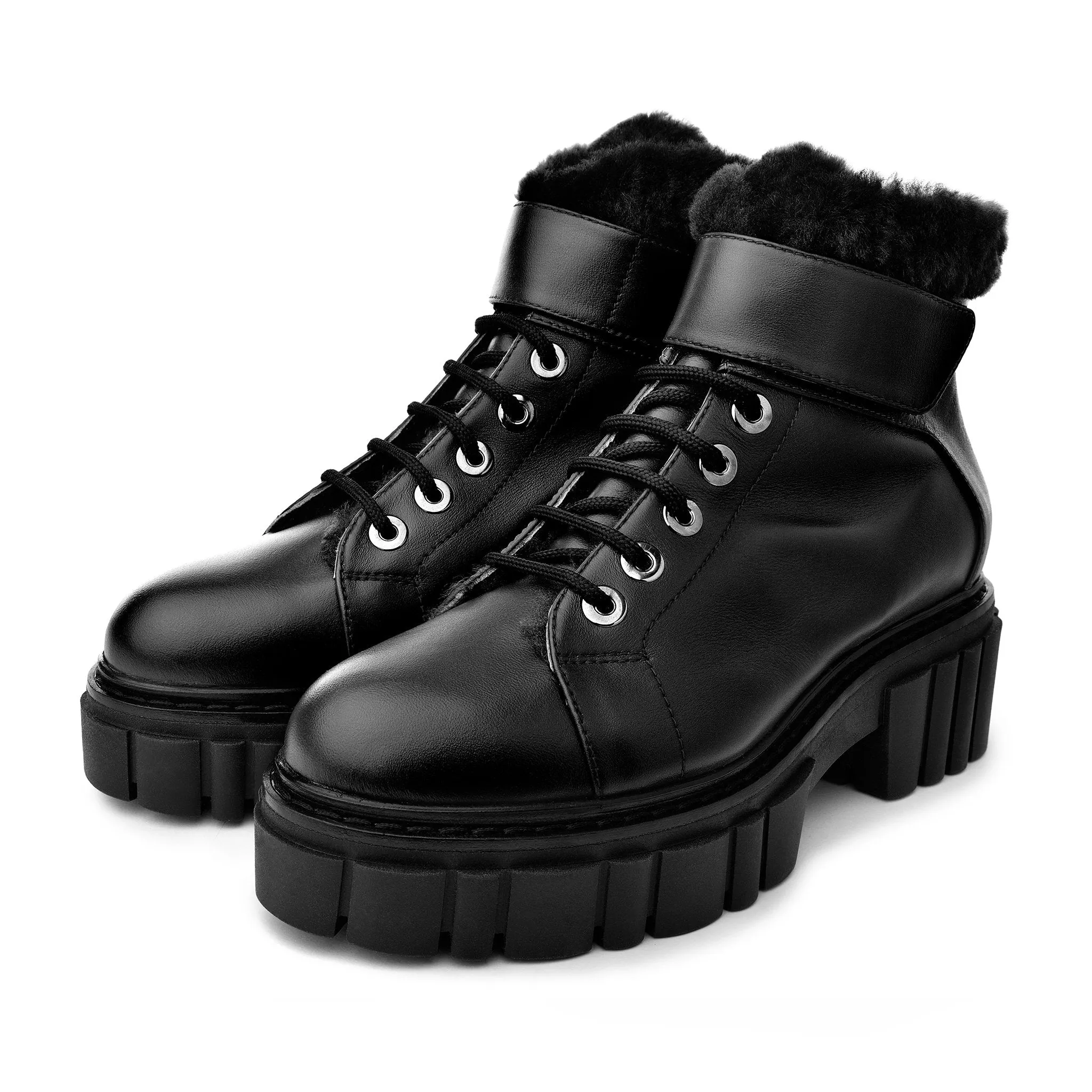 Takara Black Winter Ankle Boots