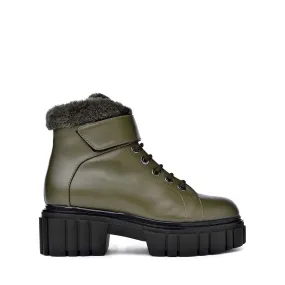 Takara Olive Winter Ankle Boots