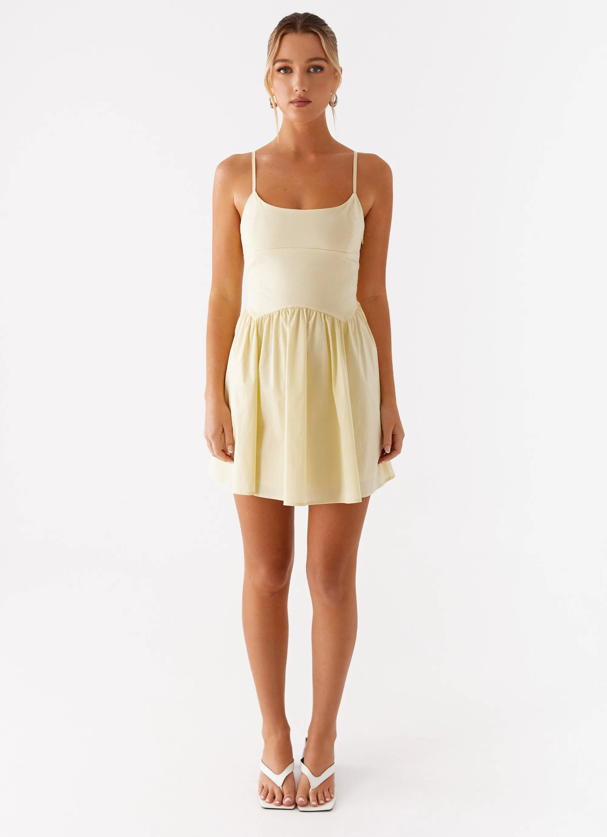 Tesoro Mio Mini Dress - Yellow