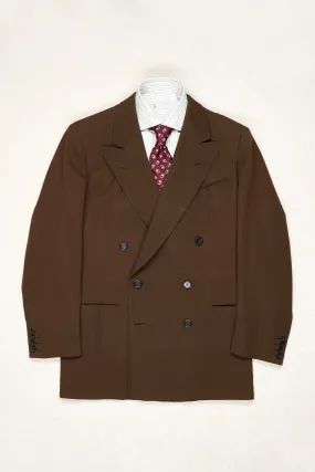 The House of Worsted-tex Brown Wool DB Sport Coat