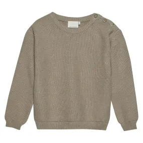 The Vince Button Shoulder Sweater - KIDS