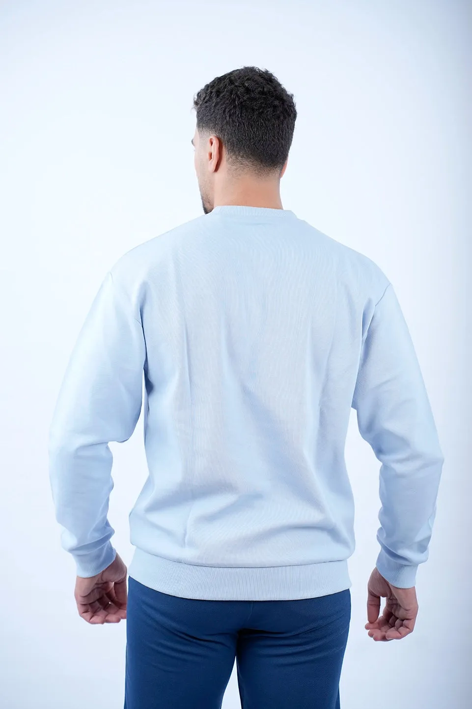 Tom Tailor Blue Sweater With Front Logo Design