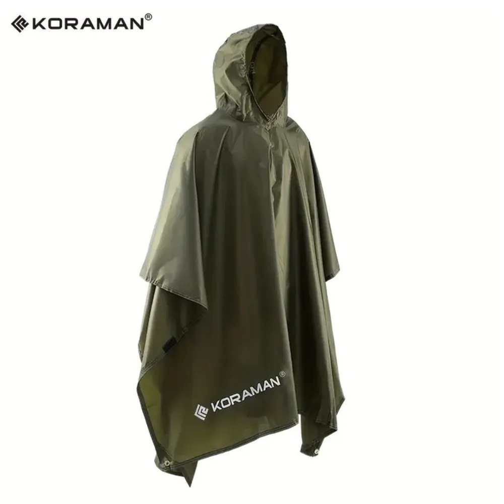 Unisex Raincoat Poncho Hooded Windbreaker