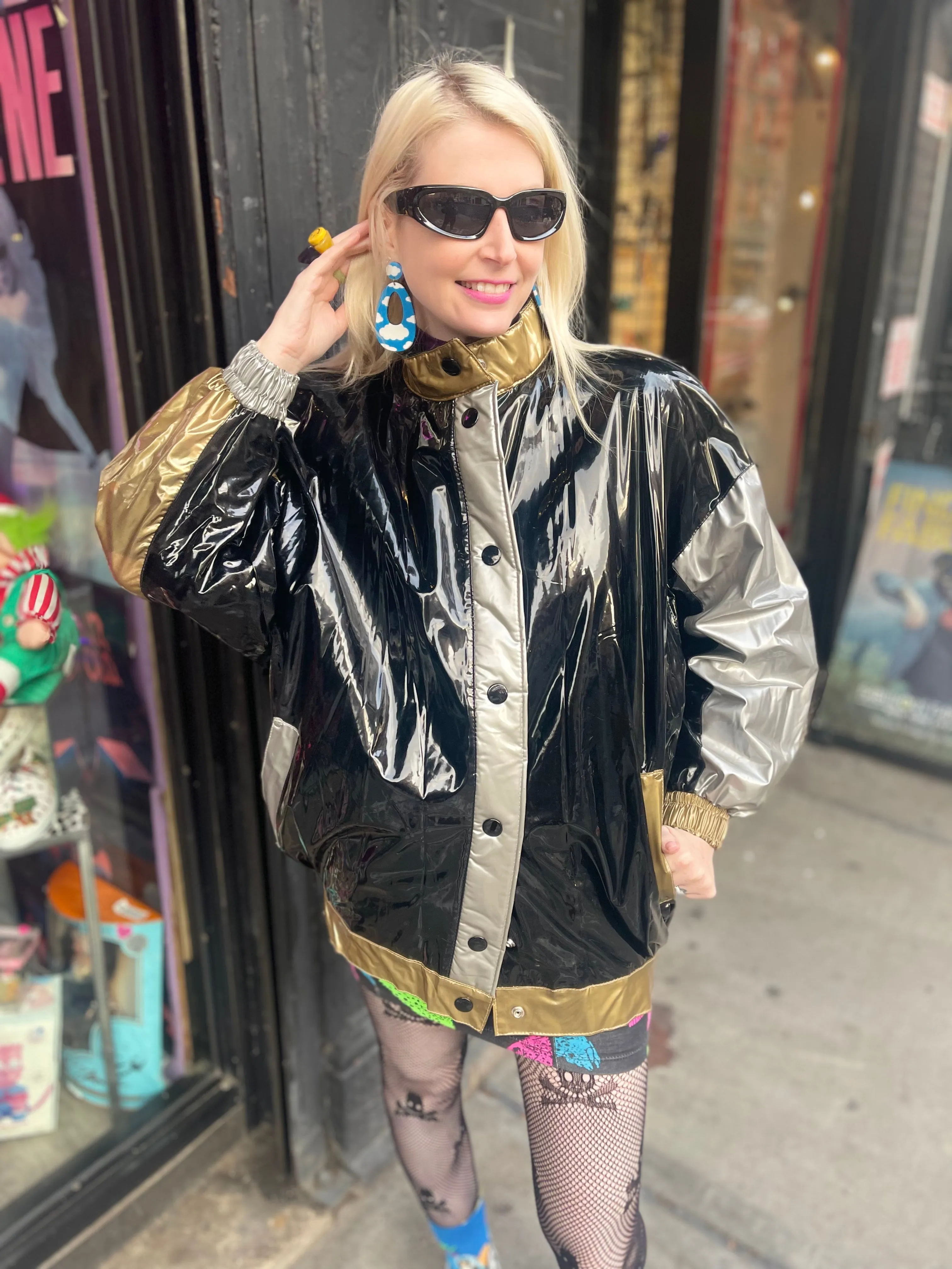 Vintage 80s Vinyl Raincoat