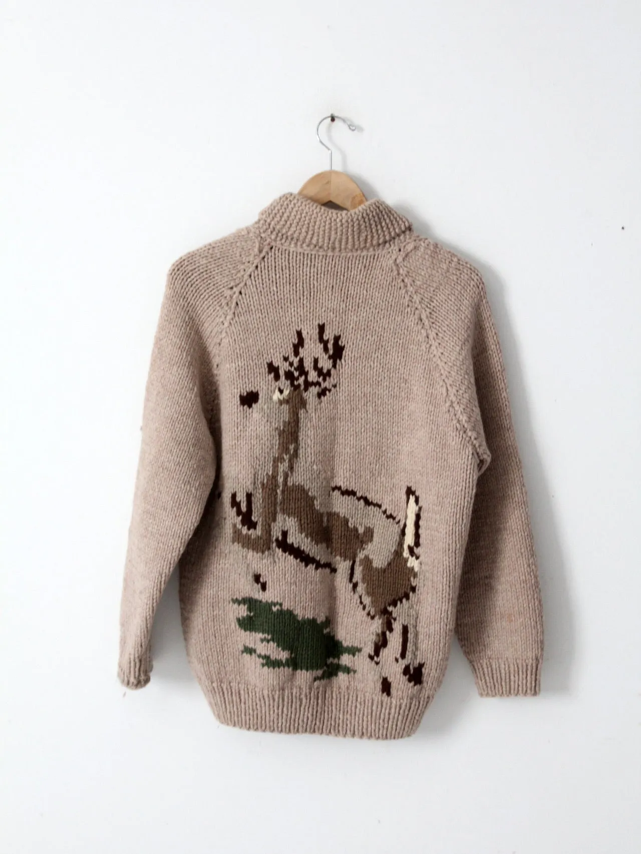 vintage hand knit camp sweater