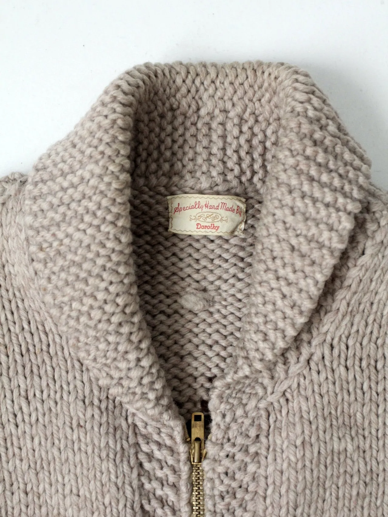 vintage hand knit camp sweater