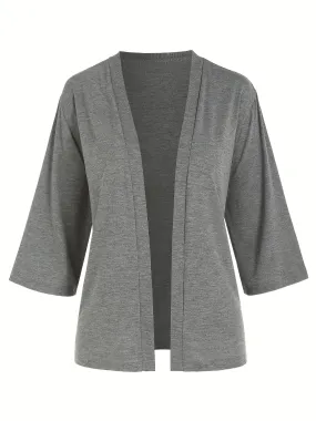 Womens Plus Size Open Front Thin Cardigan for Every Occasion