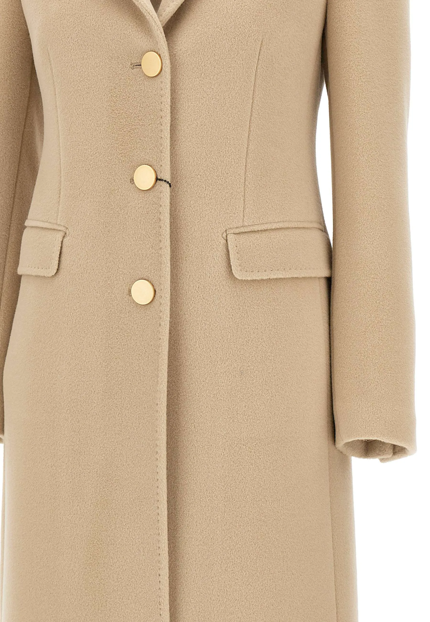 Wool and Angora Sand Coat