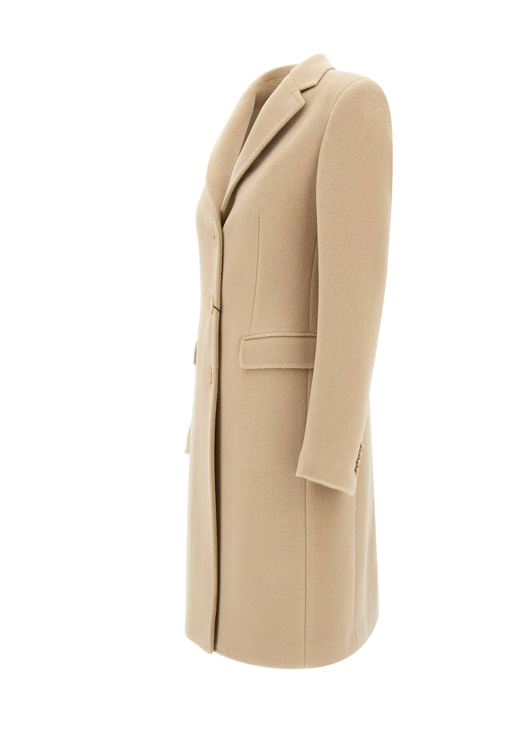 Wool and Angora Sand Coat