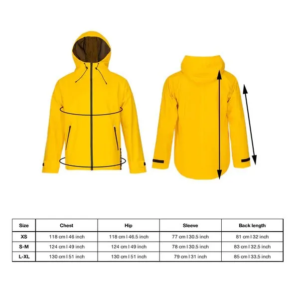 Yellow Visibility Raincoat For Humans