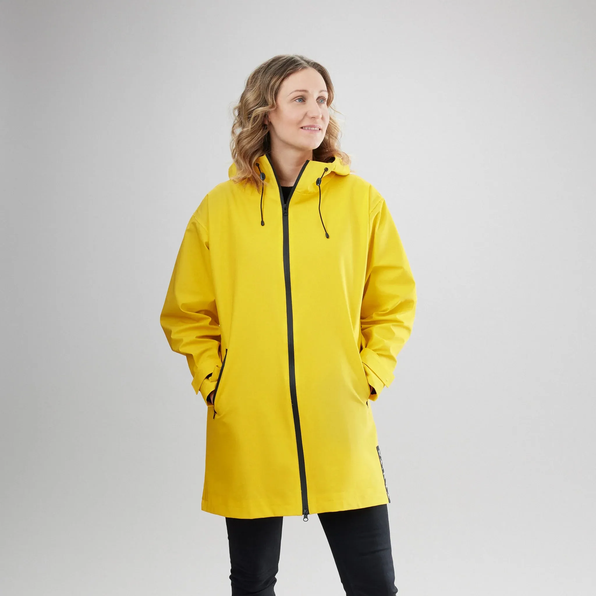 Yellow Visibility Raincoat For Humans