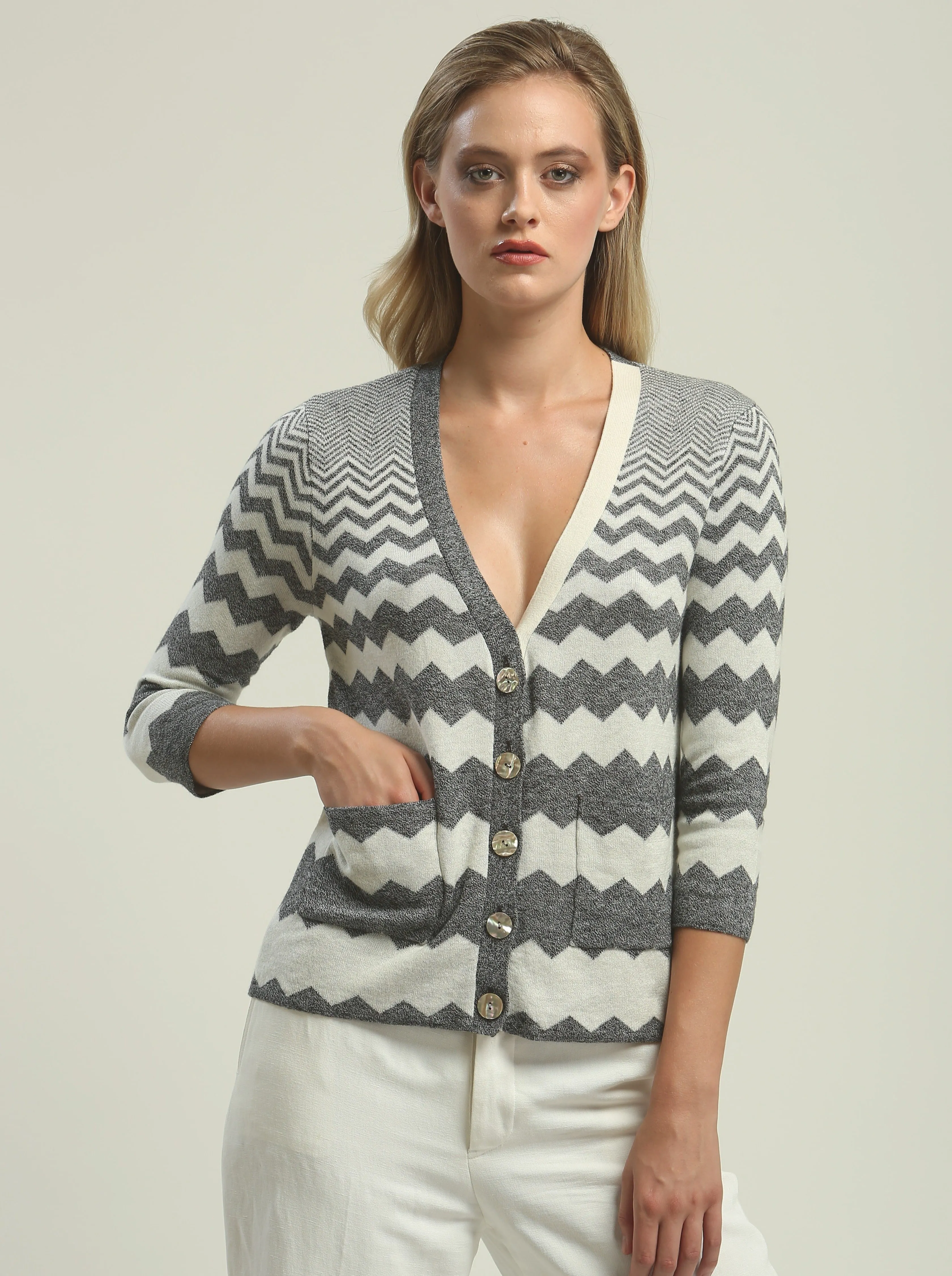 Zig Zag Cardigan